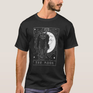 Arot-Karte Halbmond Und Katze Grafik T-Shirt