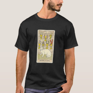 Arot-Karte Sieben der Kelche und Katze Kosmische G T-Shirt