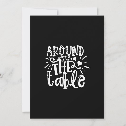 around the table einladung (Vorderseite)
