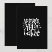 around the table einladung (Vorne/Hinten)