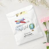 Around The World Map Airplane Boy Baby Shower Geschenktütchen (Versiegelt)