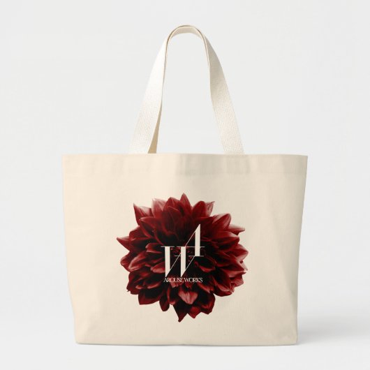 AROUSE WORKS Dahlia Jumbo Stoffbeutel (Vorne)