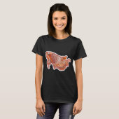 Arowana-Aufkleber T-Shirt (Vorne ganz)