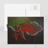 Arowana Postkarte (Vorne/Hinten)
