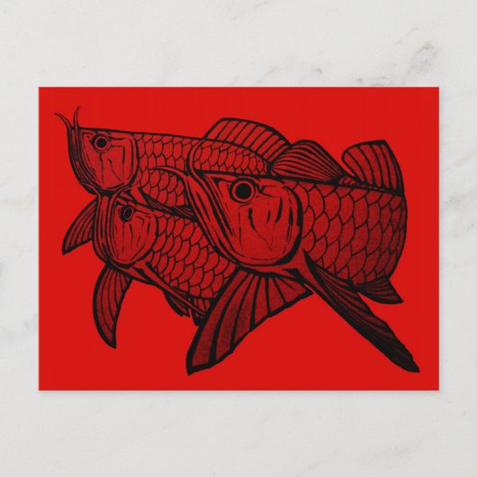 Arowana Postkarte (Vorderseite)