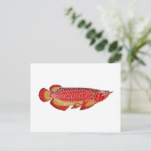 arowana Postkarte (Stehend Vorderseite)