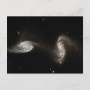 ARP240 Galaxien Hubble Weltraumteleskop Postkarte