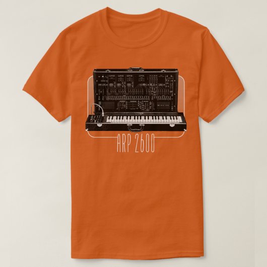 ARP 2600 Retro Synthesizer Lover Design T-Shirt (Design vorne)