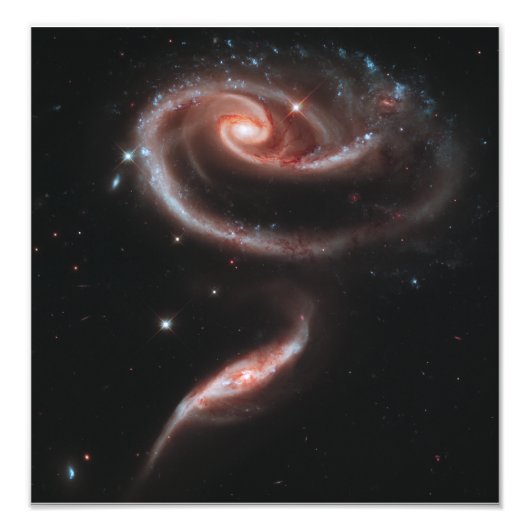 Arp 273 Galaxy Pair (Hubble Telescope) Fotodruck (Vorne)