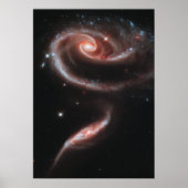 Arp 273 Interagierende Galaxien (Hubble Telescope) Poster (Vorne)
