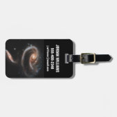 Arp 273 Interaktive Galaxien in Andromeda. Gepäckanhänger (Vorderseite horizontal)