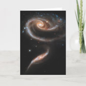 Arp 273 Interaktive Galaxien in Andromeda. Karte (Vorderseite)