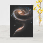 Arp 273 Interaktive Galaxien in Andromeda. Karte (Gelbe Blume)