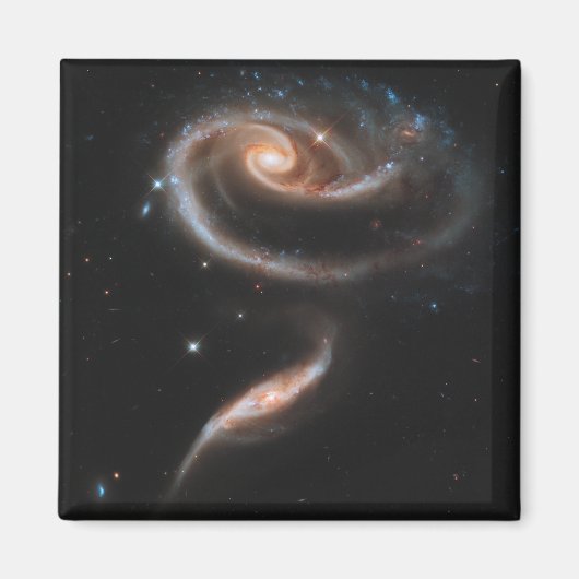 Arp 273 Interaktive Galaxien in Andromeda. Magnet (Vorne)