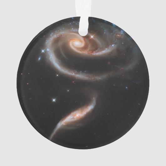 Arp 273 Interaktive Galaxien in Andromeda. Ornament (Rückseite)