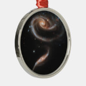 Arp 273 Interaktive Galaxien in Andromeda. Ornament Aus Metall (Rechts)