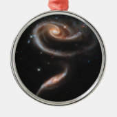 Arp 273 Interaktive Galaxien in Andromeda. Ornament Aus Metall (Vorne)