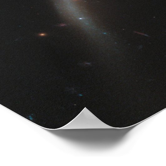 Arp 273 Interaktive Galaxien in Andromeda. Poster (Ecke)