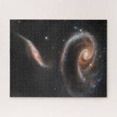 Arp 273 Interaktive Galaxien in Andromeda. Puzzle (Horizontal)