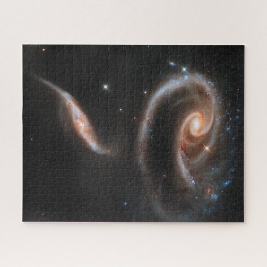 Arp 273 Interaktive Galaxien in Andromeda. Puzzle (Horizontal)