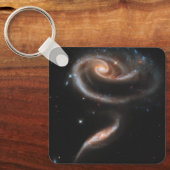 Arp 273 Interaktive Galaxien in Andromeda. Schlüsselanhänger (Vorderseite)