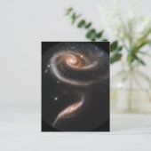 ARP-273 Interaktive Galaxien Postkarte (Stehend Vorderseite)