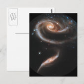 ARP-273 Interaktive Galaxien Postkarte (Vorne/Hinten)
