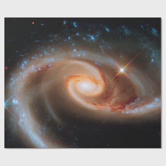 Arp 273 Rose Galaxies Hubble Weltraumteleskop Foto Geschenkpapier (Flach)
