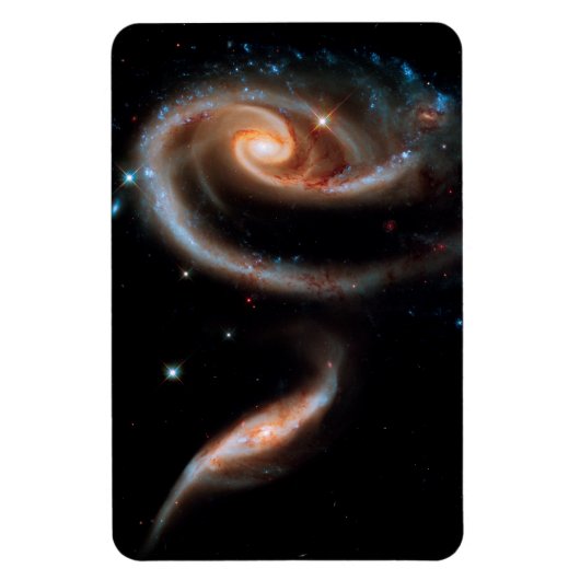 Arp 273 Rose Galaxies Hubble Weltraumteleskop Foto Magnet (Vertikal)