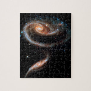 Arp 273 Rosen-Galaxien Hubble Weltraum-Foto Puzzle