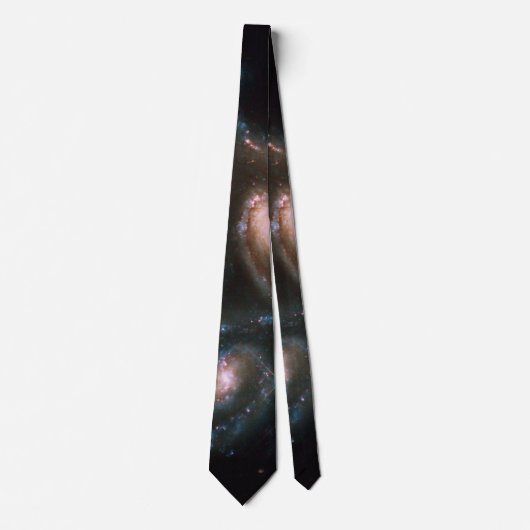 Arp 274 Galaxies NASA Space Black Krawatte (Vorderseite)