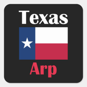 Arp Texas Quadratischer Aufkleber