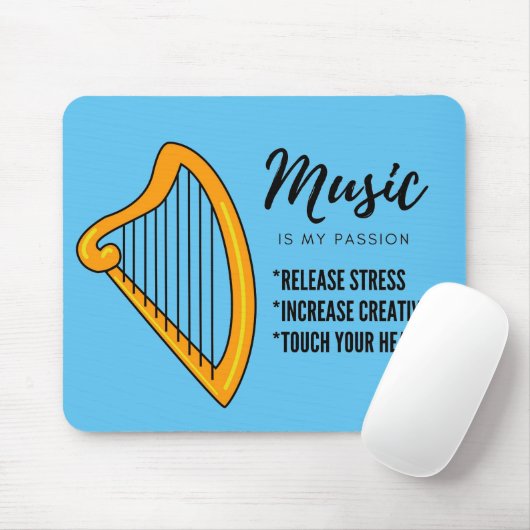 Arpa, Musikfreund Lebensmittelgeschäft Gepäckstück Mousepad (Mit Mouse)