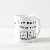 Árpád Periodische Tasse des Tabellennamens (VorderseiteRechts)