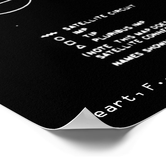 ARPANET Juli 1977 Poster (Ecke)