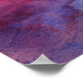 Arpeggi Watercolor Art Print Poster (Ecke)