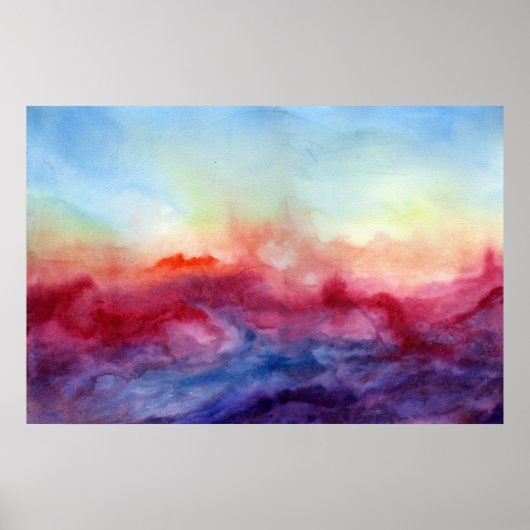 Arpeggi Watercolor Art Print Poster (Vorne)