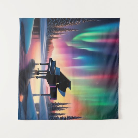 Arpeggio Aurora #2 Wandteppich (Vorderseite (Horizontal))