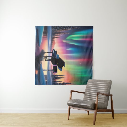 Arpeggio Aurora #2 Wandteppich (Beispiel (Horizontal))