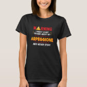 Arpeggione Player Joke Graphic T-Shirt (Vorderseite)