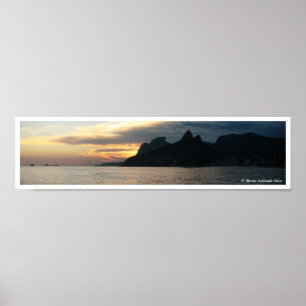 Arpoador Sunset Panorama Poster
