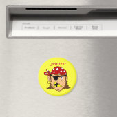Arr Pirate Man Customizable Pirate Stuff Magnet (In Situ (Geschirrspüler))