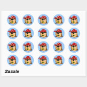 Arr Pirate Man Customizable Pirate Stuff Runder Aufkleber (Blatt)