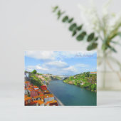 Arrábida Bridge ~ Hafen, Portugal, Postkarte (Stehend Vorderseite)