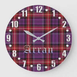 Arran BezirkTartan Große Wanduhr