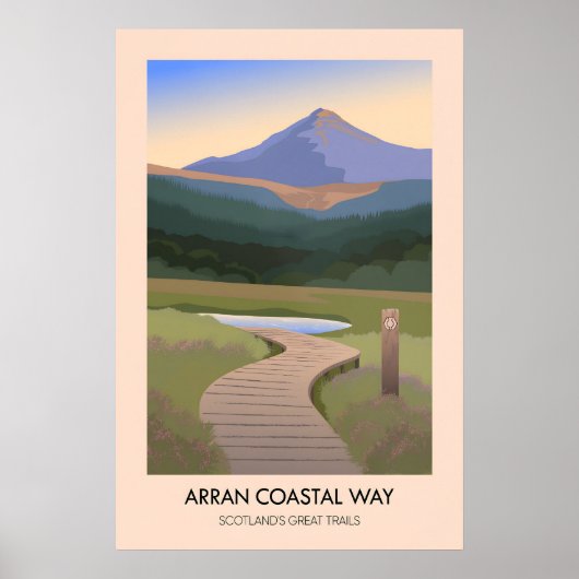 Arran Coastal Way Scotlands Great Trails Poster (Vorne)