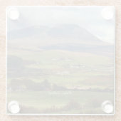 Arran, landschaftliche Landschaft Schottlands Glasuntersetzer (Rückseite)