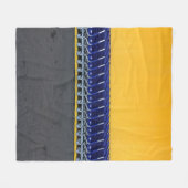 Arranged blue grocery carts fleecedecke (Vorderseite (Horizontal))
