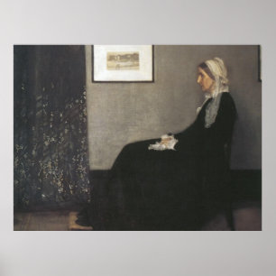 Arrangement in Grau und Schwarz - Whistlers Mutter Poster
