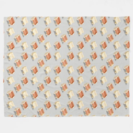 Arrangement of marble textured isometric benches fleecedecke (Vorderseite (Horizontal))